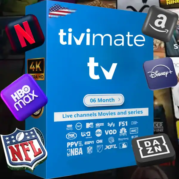 TiviMate 6 month premium IPTV streaming service features